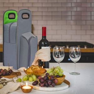 Sac isotherme pour 2 bouteilles de vin, vente en gros d'usine BSCI, pas cher, pour les voyages - Product Image 5