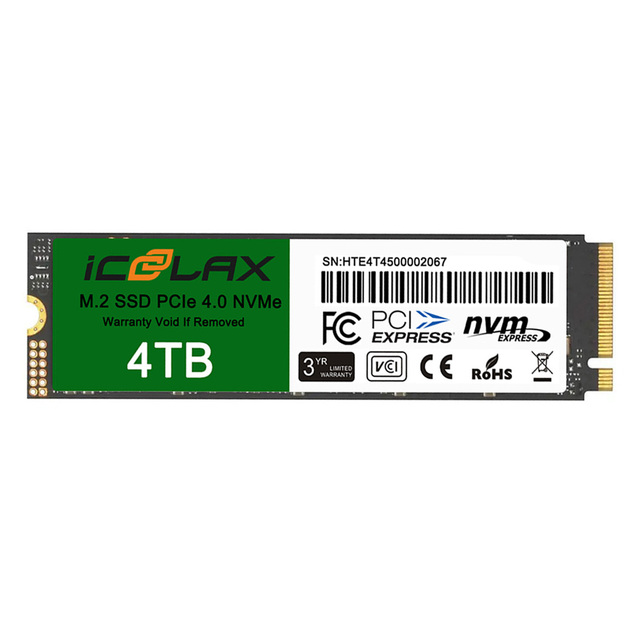 ICOOLAX High Performance 2280 M2 Gen4 PCIE 4.0 SSD Nmve Gen4 Nvme M.2 Ssd for PS5 Laptop 512GB 1TB 2TB 4TB Internal SATA ABS