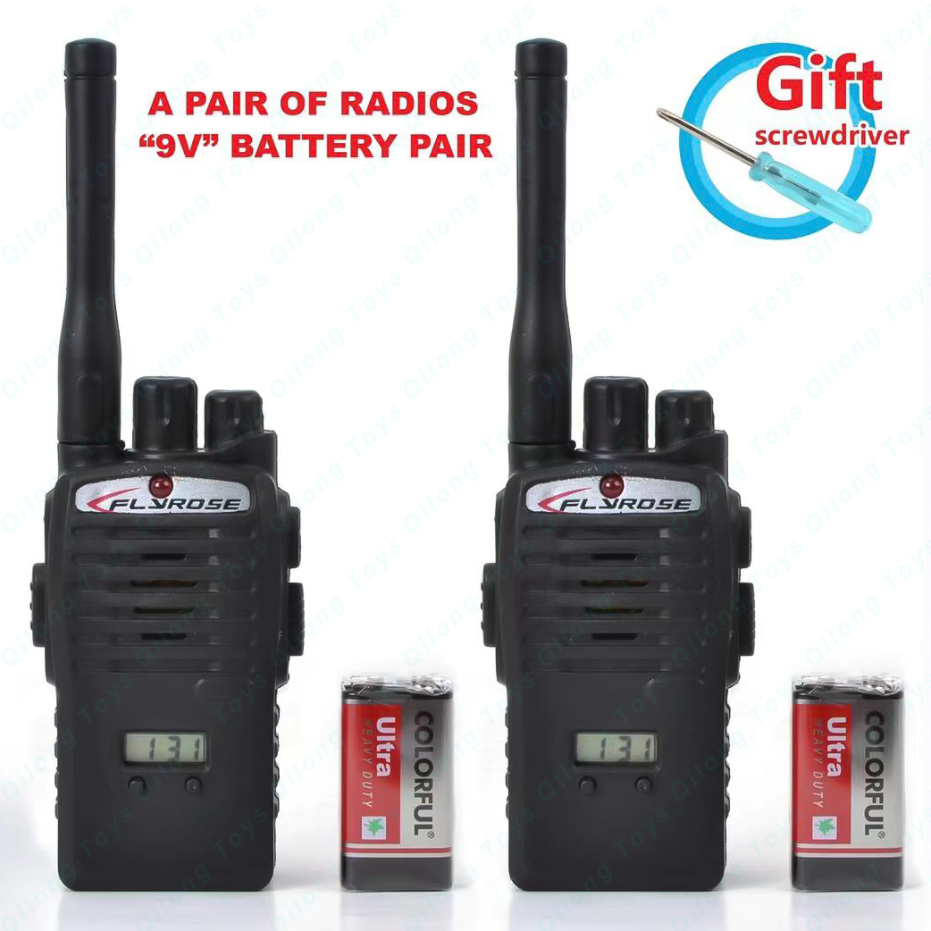 Набор радиостанций Qilong, детская игрушка, портативная рация, интересные уличные игры, наборы из 2 шт. и 9 в батарей, игрушки