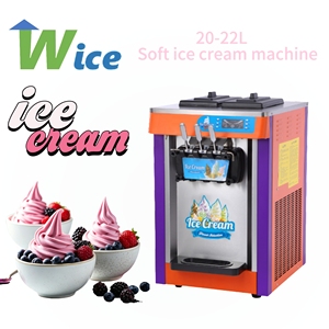 Machine à glace molle commerciale WICE 20L 22L 3 saveurs en acier inoxydable pour magasin 20-22L/h - Product Image 1