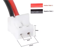 Batterie Li-Polymère Ultra Mince SUNKING 301527 3.7V 90mAh avec Carte de Protection 500 Cycles, Valve Anti-Explosion PTC et Fils pour Casque Bluetooth