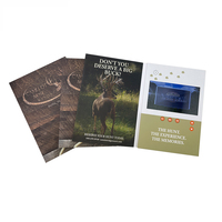 Lecteur de brochure numérique à écran LCD COTE avec impression pour invitation, vidéo, carte de vœux pour le soutien commercial gouvernemental