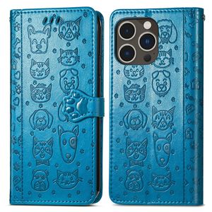 Étui en cuir au design animal mignon pour iPhone 13 14 Pro 15 Pro 16 ProMax - Product Image 2