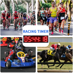 YIZHIマラソンレース用5/6/8インチデジタル<span class=keywords><strong>LED</strong></span>レースランニングクロックシングル両面ディスプレイカウントダウンタイマー - Product Image 5