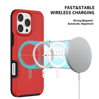Étui de téléphone magnétique antichoc pour iPhone 16 Pro Max, étui de téléphone personnalisé en gros pour iPhone