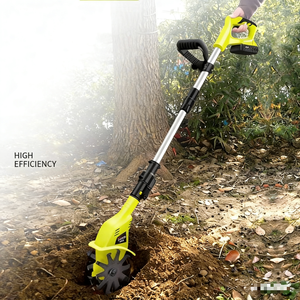 Motoculteur <span class=keywords><strong>électrique</strong></span> portable pour usage domestique et agricole, motoculteur rotatif à largeur de travail de 10 pouces, à tenir à la main - Product Image 2
