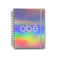Carnet de notes, agenda, organisateur, catalogue, cadeau personnalisé en cuir avec impression personnalisée, reliure spirale cousue, couverture rigide, format A4