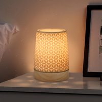 Brûleur d'encens moderne en céramique mate, diffuseur électrique de cire parfumée, lampe à parfum, diffuseur d'aromathérapie