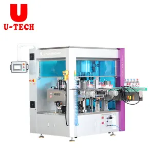 High speed 12000bph hot melt glue labeling machine opp wrap around labeling machine Rotary type adhesive label machine