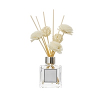 Bouteille en verre blanc personnalisée, désodorisant d'air, parfum de luxe, diffuseur d'huile de roseau, bouteille de 150Ml et emballage