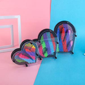 3D Cloned <b>Hand</b> <b>Mold</b> Rainbow Heart Shape Black Background Childrens Toy Birthday Gift Home Decoration - Product Image 1