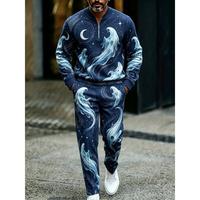 Costume homme Y2 pour l'expédition transfrontalière Lazada en 48 heures, impression numérique 3D, extensible dans quatre directions, fermeture éclair