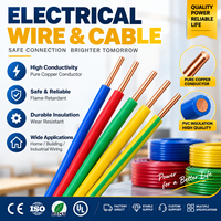 Câble électrique THHN ignifuge en cuivre pur isolé PVC 450/750V, résistant à la corrosion, pour câblage commercial