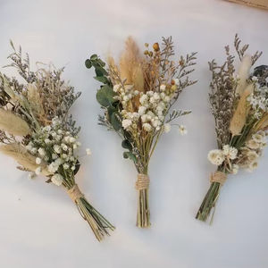 Boho Set Mini buket bunga kering alami bunga kering yang diawetkan untuk dekorasi meja kotak huruf hadiah pernikahan - Product Image 1