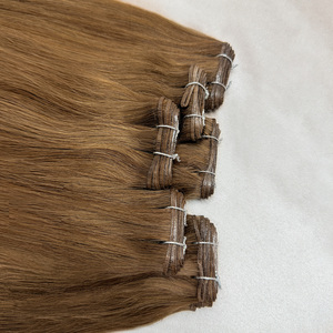 Extensiones de Cabello Europeo Virgen de Doble Trama de Lujo al por Mayor, Precio de Fábrica de Alta Calidad, Cabello Humano Plucharm Genius Weft Vendo - Product Image 4