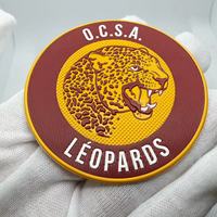 Patch personnalisé en TPU souple avec logo à bords arrondis pour vêtements de mode, vêtements de sport, uniformes, casquettes et accessoires