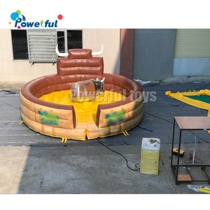 Hot bán trò chơi ngoài trời 5M Dia <span class=keywords><strong>Inflatable</strong></span> Rodeo Bull đi xe trò chơi cho Trampoline công viên - Product Image 6