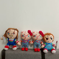 Vente en gros de figurines en peluche personnalisées, figurines de chat effrayantes avec cicatrice cousue, pour anniversaire, anti-stress, décoration de fête d'Halloween