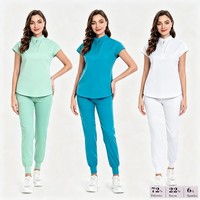 Uniforme Médico Jogger 42024LW, Cofia Camilleros Blanco Óptico Institucional Filipino Suave