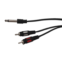 Câble audio vidéo de données RCA DC de 1,5 m, connecteur 3,5 mm, Nintendo Wiis, composite rouge blanc 480p, gaine en PVC, tressé, haut-parleur en stock