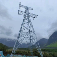 Poteau utilitaire en acier galvanisé, tour de transmission à treillis, tour de ligne électrique, durée de vie de 50 ans, modèle Fn-10