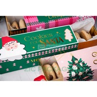 Boîte à glissière en papier pour crêpes, nouvelle vente, boîte à cadeaux pour pâtisserie, cupcakes, beignets, hot-dogs, emballage en papier, boîte à biscuits avec séparateurs