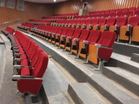 Chaise d'auditorium table en acier bloc-notes canapé université rapport académique chaise de salle salle de conférence chaise de salle multifonctionnelle