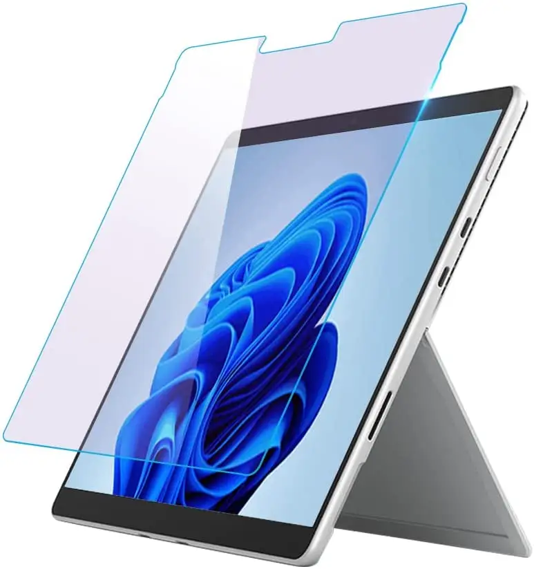 HD Clear Anti-scratch Bubble-Free Full Coverage Premium Tempered Glass Screen Protector for Surface Pro 8 / Surface Pro X