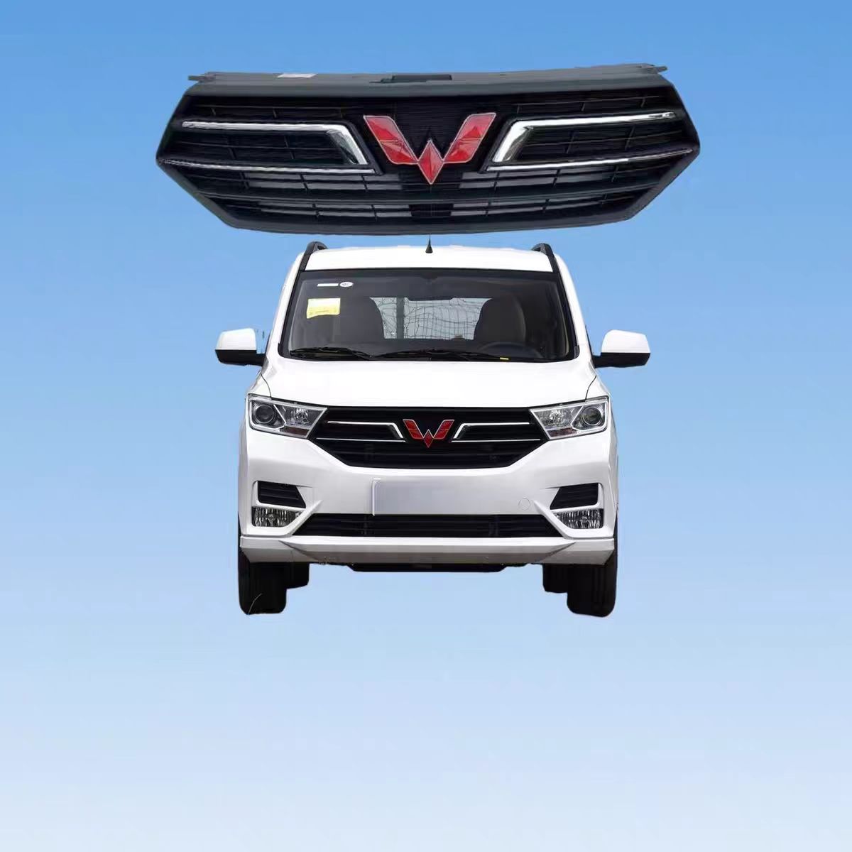 Plastic Front Car Grill Front Bumper Grille for Sgmw Wuling HongguangS18  Plastic Front Car Grid Auto Parts Image 6