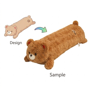 Almohada de Peluche Larga Personalizada, Almohada de Cuerpo de Animal de Peluche Adorable, Almohada Decorativa con Diseño de Animal Kawaii, Venta al por Mayor, Regalo OEM - Product Image 1
