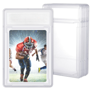 Boîtier de présentation en acrylique pour cartes de sport graduées en plastique, avec fermeture automatique, pour cartes à collectionner - Product Image 1