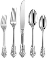 Ensemble de couverts de luxe en acier inoxydable de style baroque, couteau, fourchette, cuillère, ensemble de couverts vintage royal pour les mariages, les restaurants ou les cadeaux