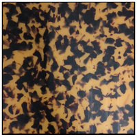 Feuille d'acétate de cellulose colorée en écaille de tortue noire pour bijoux, lunettes et montures de lunettes.