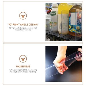 Rõ ràng Acrylic Kệ ngăn PVC đẩy dây bán lẻ Closet <span class=keywords><strong>Organizer</strong></span> lưu trữ cho kho bán lẻ rõ ràng nhựa lưu trữ - Product Image 6