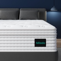 Hotel de lujo europeo Matelas Ortopedique Queen King Size Muelle helicoidal Colchón de espuma viscoelástica de alta densidad en una caja Sistema de refrigeración