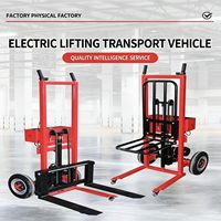 Chariot élévateur semi-électrique/entièrement électrique W 200/300KG, transpalette manuel pliable pour usage domestique, chariot élévateur manuel, muletto