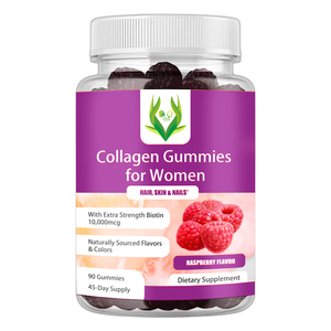 Gummies de collagène à marque privée pour femmes, 10 000 MCG Biotine, soutien à la croissance des cheveux, amélioration de l'apparence de la peau, ongles forts - Product Image 1