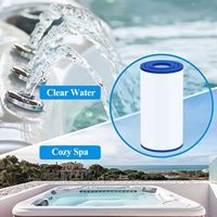 Filtre Cryspool compatible avec C-4335, PRB35-IN, FC-2385, 35 Sq. Lot de 2 cartouches filtrantes pour spa, support OEM
