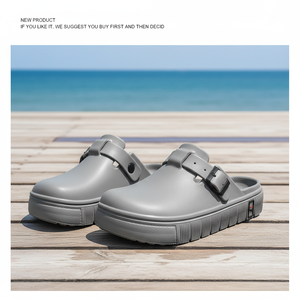 Zoccoli Funzionali da Uomo all'Ingrosso, Ordine all'Ingrosso, Suola Spessa, Scarpe da Giardino alla Moda con Rialzo, Ciabatte da Spiaggia Antiscivolo - Product Image 1