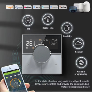 El termostato inteligente WiFi Tuya con integración de Alexa y Google Home funciona con calefacción y refrigeración HVAC <span class=keywords><strong>Control</strong></span> de bobina de ventilador de 2 tubos - Product Image 2
