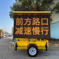 2024 JCTW extérieur portable roue solaire led publicité écrans affichage trafic mobile message variable signe VMS remorque