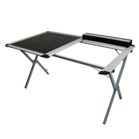 Table de camping pliable en alliage d'aluminium portable, tables pliantes pour pique-nique en plein air, randonnée