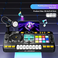 Contrôleur de mixage DJ Bluetooth, lecteur de musique, microphone, son, lumière, percussion électronique, instrument de musique portable pour fête