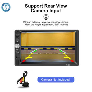 7012B 7'' <span class=keywords><strong>2</strong></span> Din Evrensel Araç Multimedya Oynatıcısı, Uzaktan Kumandalı Dokunmatik Ekran, FM, BT, AUX, 800x480 Çözünürlük - Product Image 6