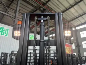 Apilador hidráulico de 1500kg, apilador de palés totalmente eléctrico, precio de fábrica - Product Image 5