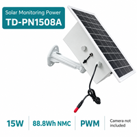 Alimentation solaire 15W 88.8Wh NMC PWM IP65 étanche en silicium monocristallin pour capteurs de surveillance à distance