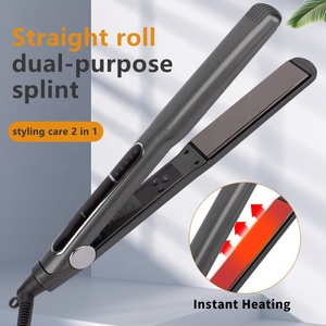Professionale parrucchiere ferro da stiro uso 2 in1 Styler molto caldo 480 gradi per capelli duri Nano 900F - Product Image 3