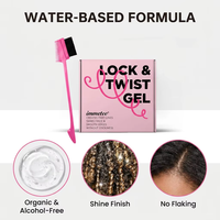 Gel Fixant Extrême Private Label pour Tresses, Gel Coiffant Bio Brillance et Lissage pour Cheveux 4C