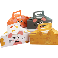 Boîtes en papier kraft personnalisées avec logo, petites, pour gâteaux mousse, emballage alimentaire, cadeaux, avec poignée, laminage mat et revêtement UV, recyclables