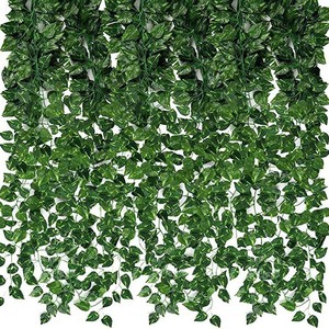 Las Populares Plantas Artificiales de Hojas de Vid Verde, Ideales para Cercas, Balcones, Jardines, Paredes del Hogar y Decoraciones de Boda - Product Image 6